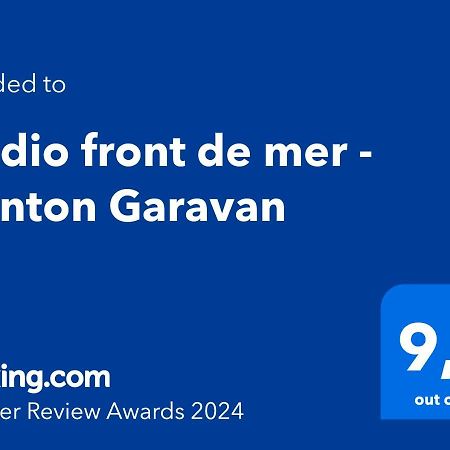 Studio front de mer - Menton Garavan, à deux pas de la vieille ville et des commerces Exterior foto